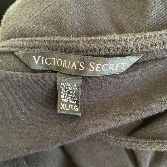 Victoria's Secret Peplum Top XL Deep Plunge V-Neck 3/4 sleeve zip V back - Picture 6 of 9